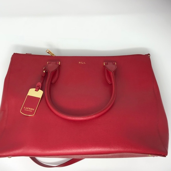 Ralph Lauren Handbags - Ralph Lauren Large Red Bag
